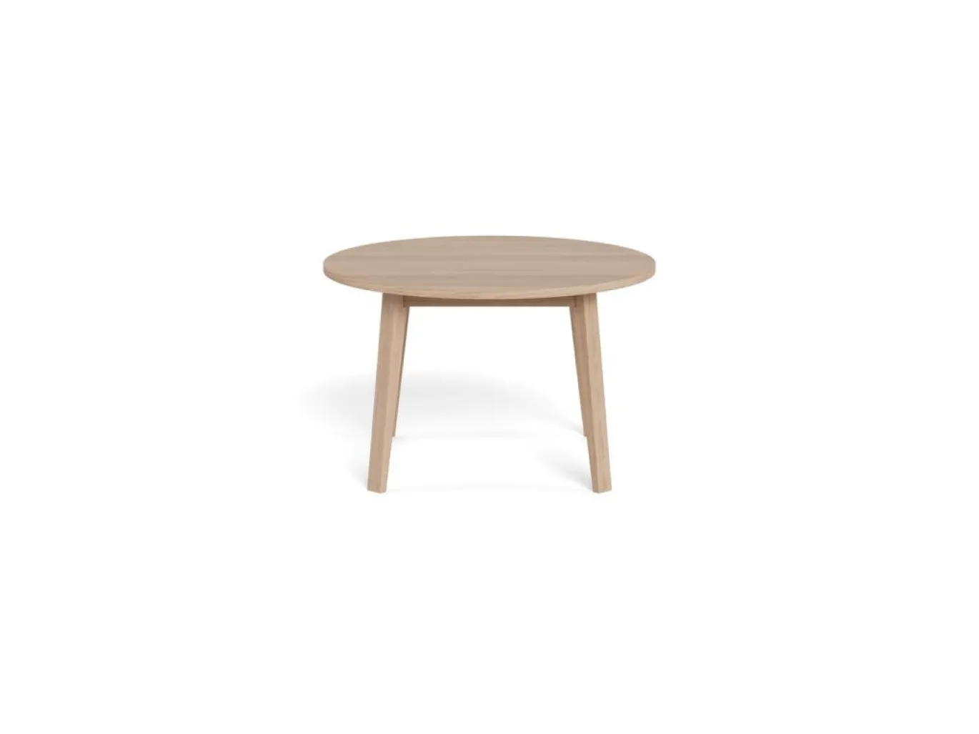 Eettafel Stanford Eiken Wit Ø120-220cm - Giga Living