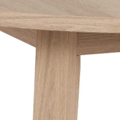 Eettafel Stanford Eiken Wit Ø120-220cm - Giga Living