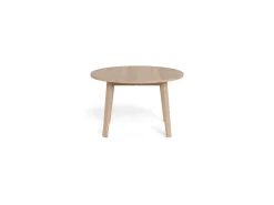 Eettafel Stanford Eiken Wit Ø120-220cm - Giga Living