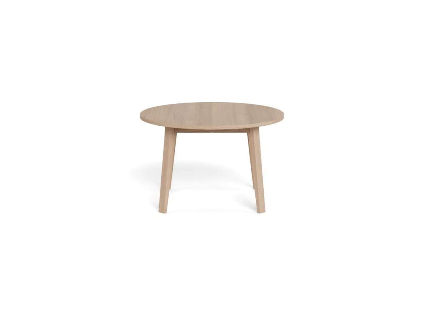 Eettafel Stanford Eiken Wit Ø120-220cm - Giga Living