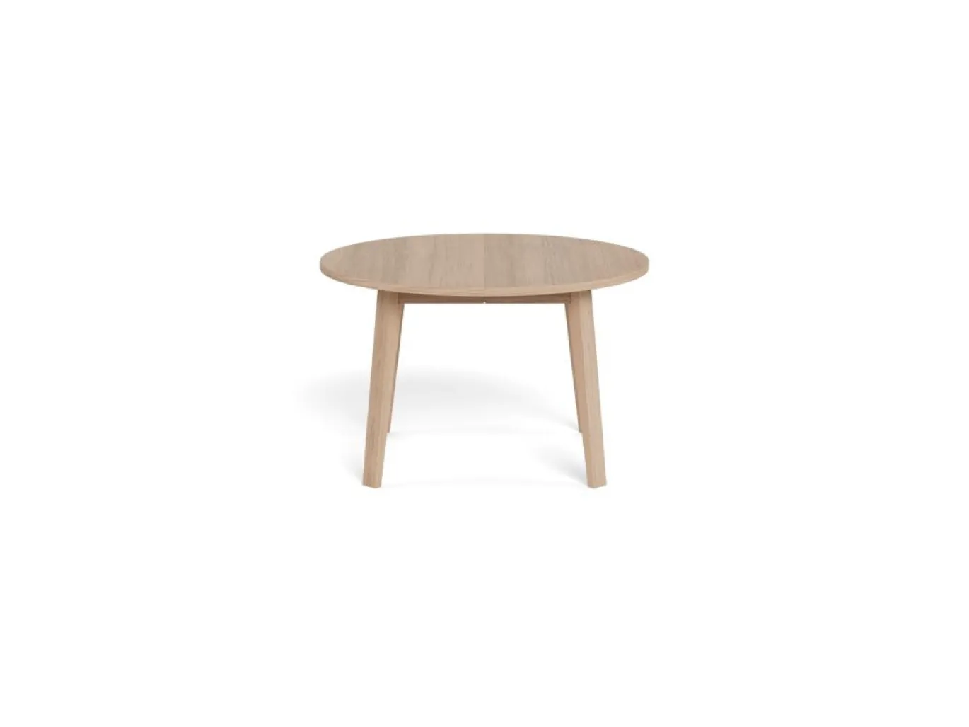 Eettafel Stanford Eiken Wit Ø120-220cm - Giga Living