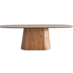 Eettafel Stijn Bruin Deens Ovaal 180cm - Giga Meubel