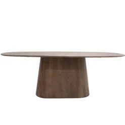 Eettafel Stijn Walnoot Deens Ovaal 180cm - Giga Meubel