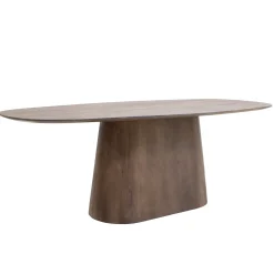 Eettafel Stijn Walnoot Deens Ovaal 180cm - Giga Meubel