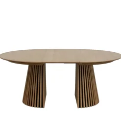 Eettafel Svendborg Naturel Uitschuifbaar Ø140-240cm - Giga Meubel