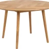 Eettafel Timor Visgraat MDF Naturel Ø120cm - Giga Living