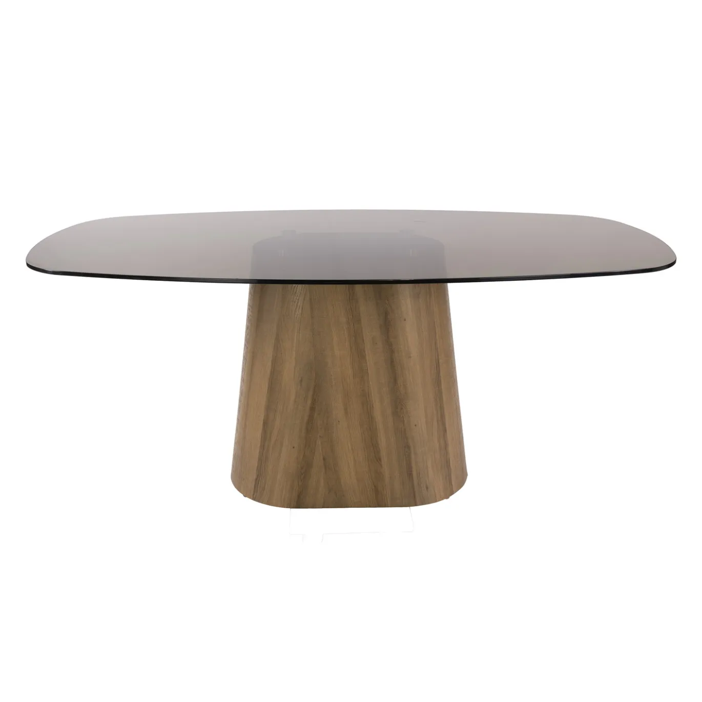Eettafel Tinto Centro Deens Ovaal 215cm Brons Glas - Giga Meubel