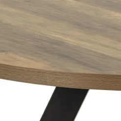 Eettafel Trelan Ø120cm Melamine Uitschuifbaar - Giga Living