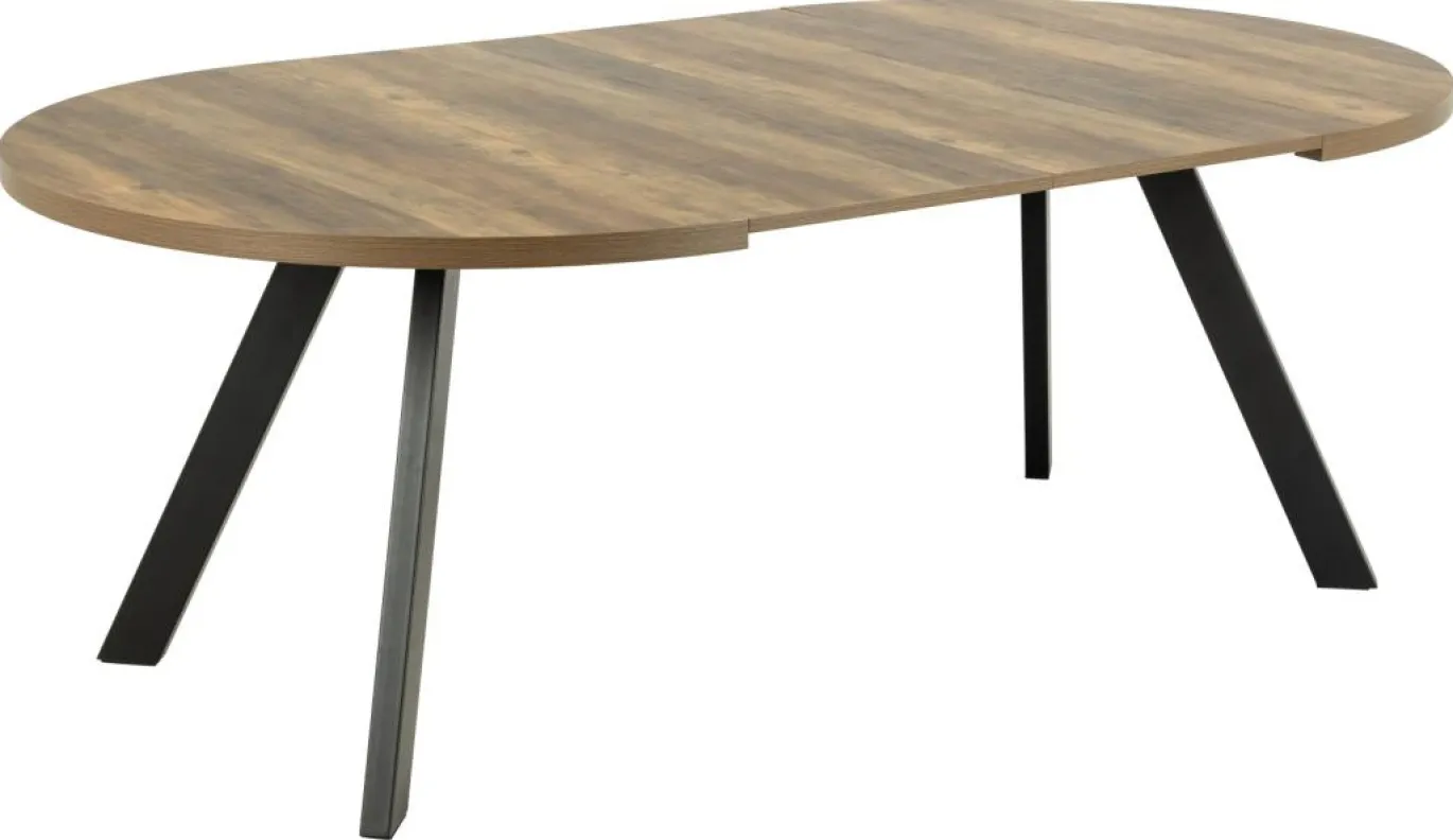 Eettafel Trelan Ø120cm Melamine Uitschuifbaar - Giga Living
