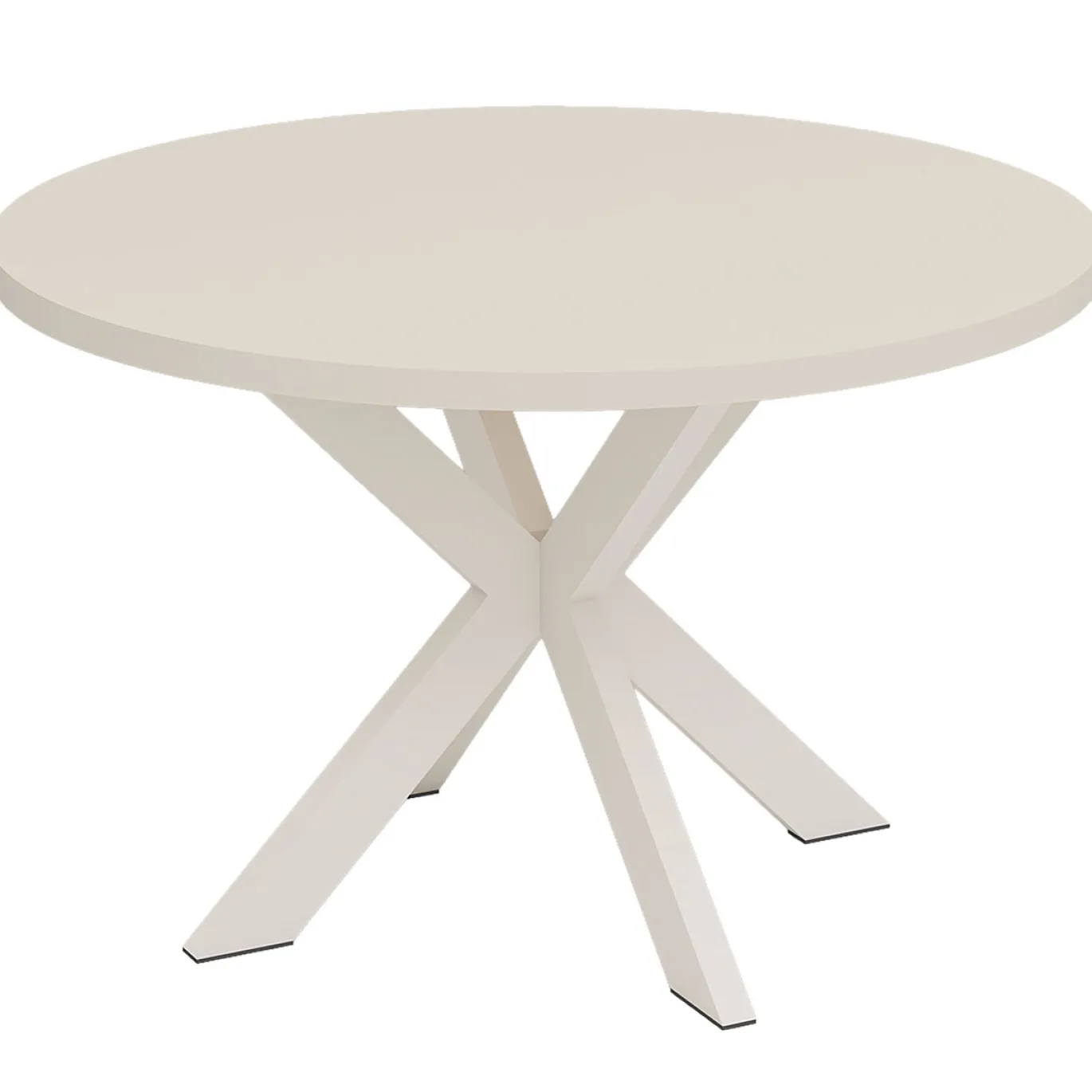 Eettafel Vancouver Beige Rond 120cm - Giga Meubel