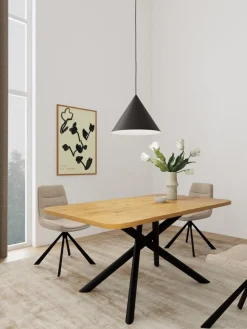 Eettafel Vince Wild Eiken 160cm - Giga Living