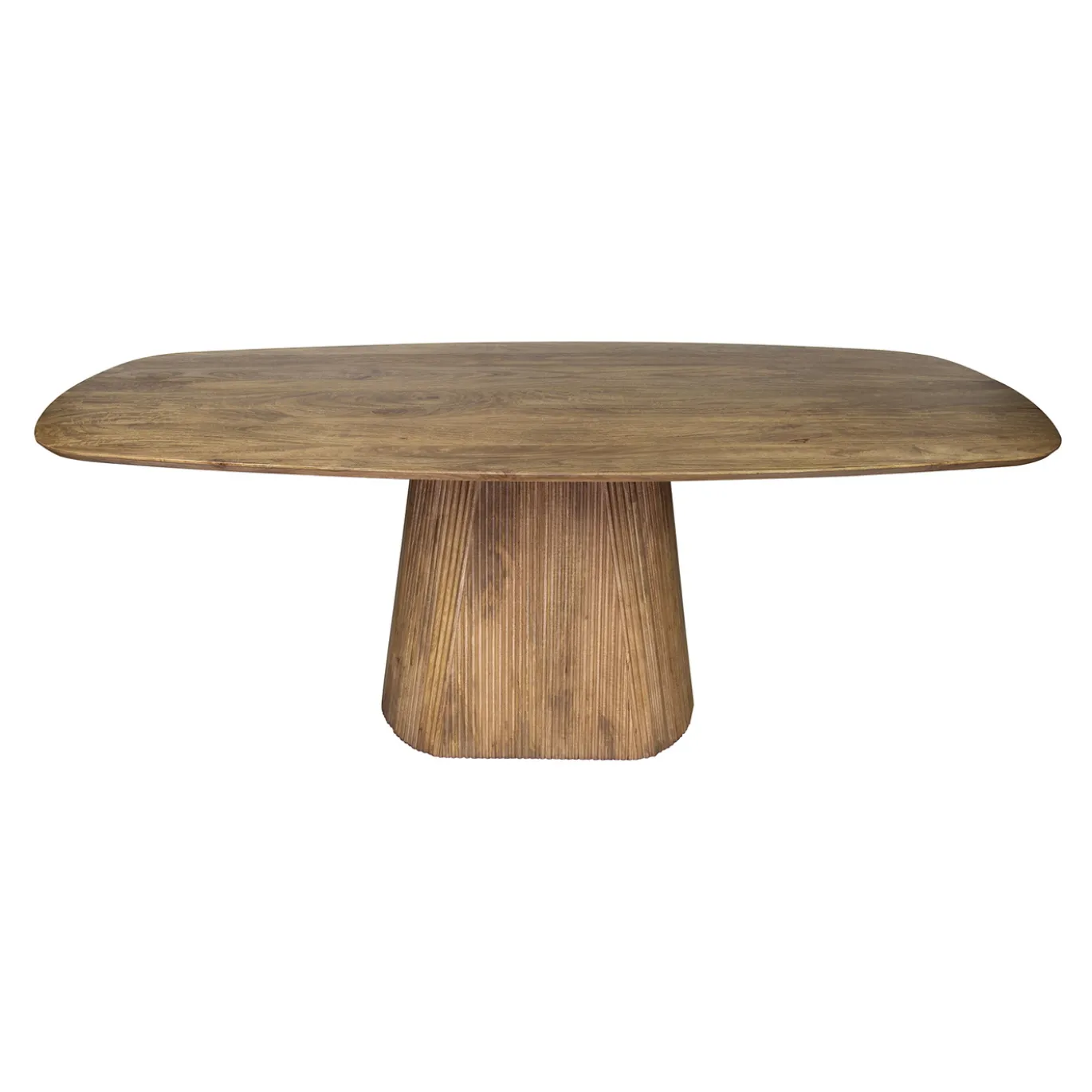 Eettafel Wave Centrale Poot Mangohout 215cm - Giga Meubel