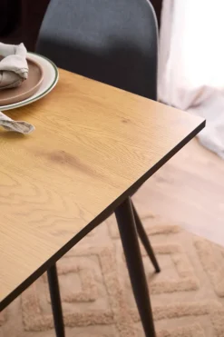 Eettafel Willy Melamine Wild Eiken 120cm - Giga Living