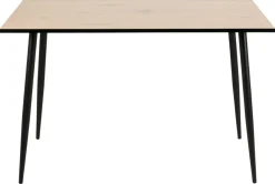Eettafel Willy Melamine Witwash Eiken 120cm - Giga Living