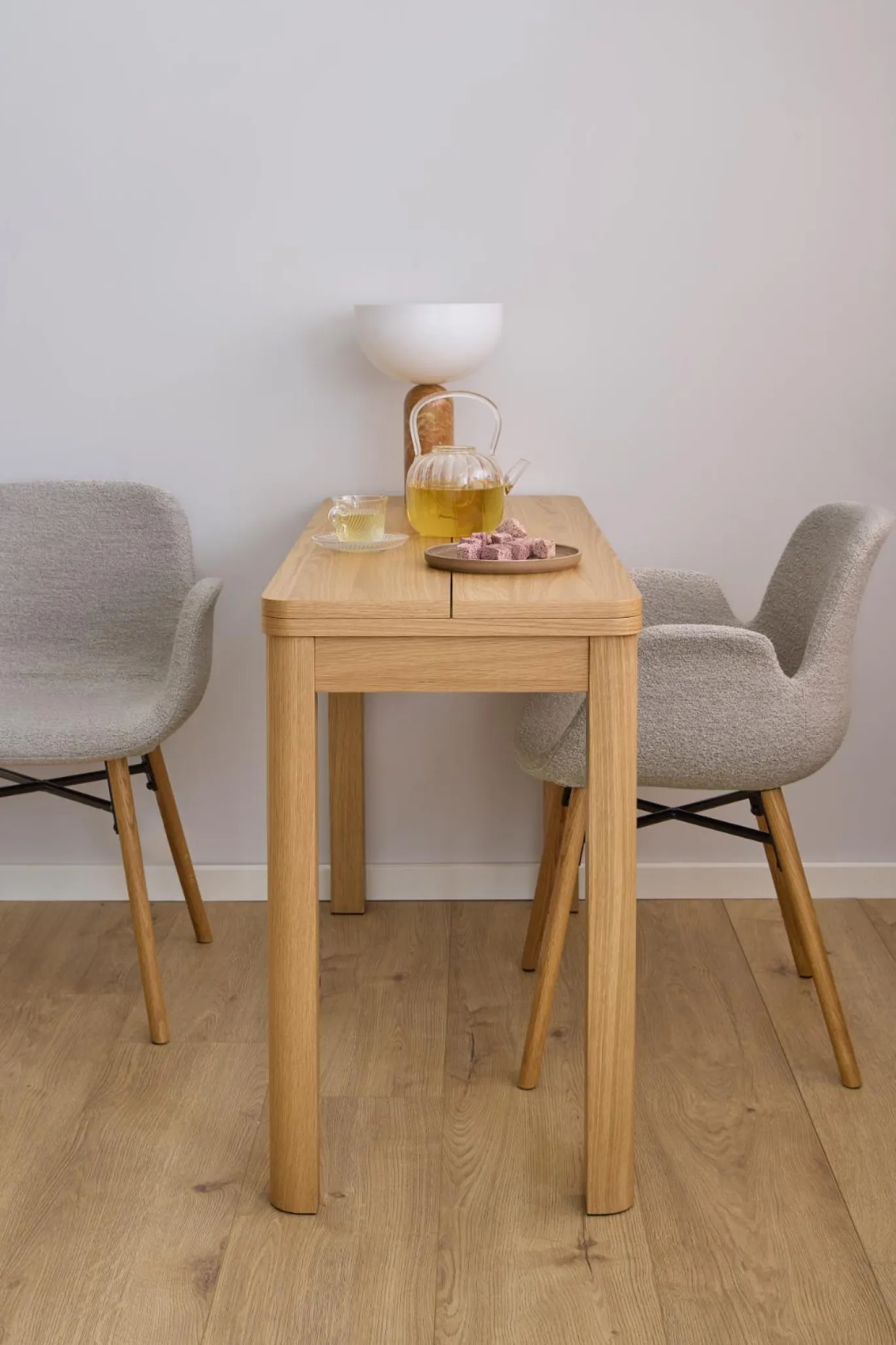 Eettafel Wilven Eikenfineer Mat 120cm - Giga Living