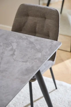 Eettafel Wiska Keramiek Grijs Batis 140cm - Giga Living