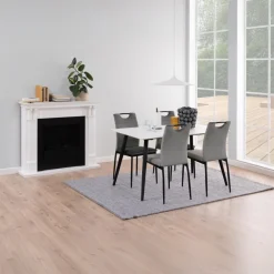 Eettafel Wiska Keramiek Wit Unico 140cm - Giga Living