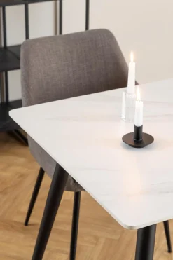 Eettafel Wiska Keramiek Wit Unico 140cm - Giga Living
