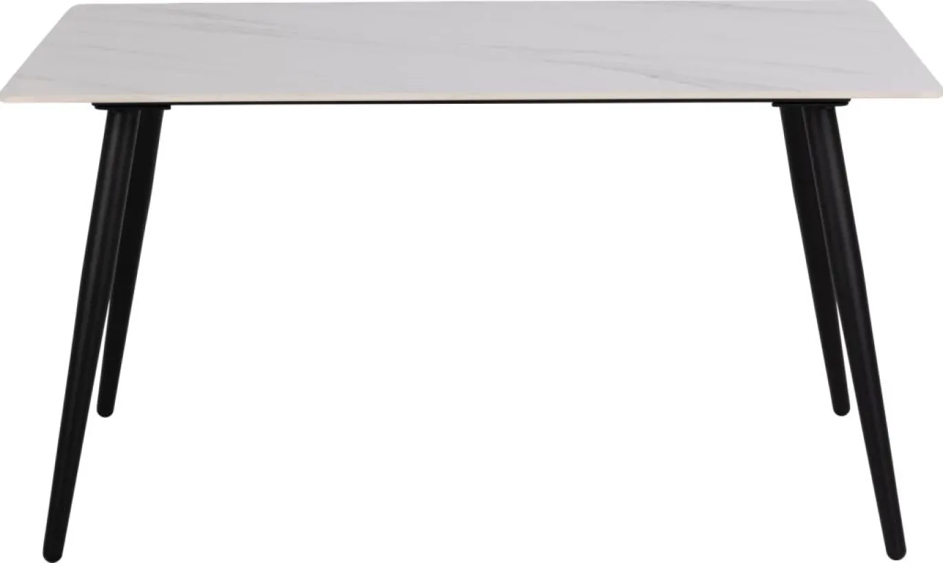Eettafel Wiska Keramiek Wit Unico 140cm - Giga Living