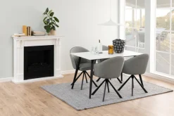 Eettafel Wiska Keramiek Wit Unico 140cm - Giga Living