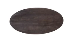 Eettafel Ziggy Bruin Ovaal 200cm Spinpoot - Giga Meubel