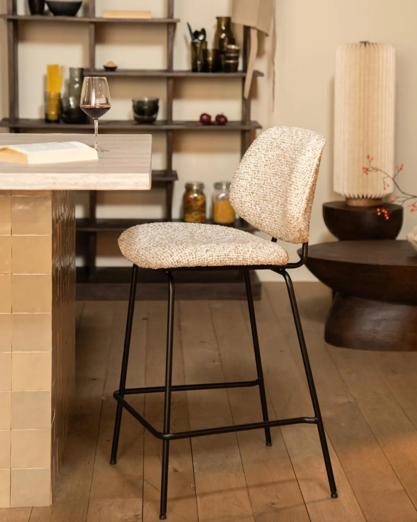 Eleonora Barstoel Jon Beige Maywood