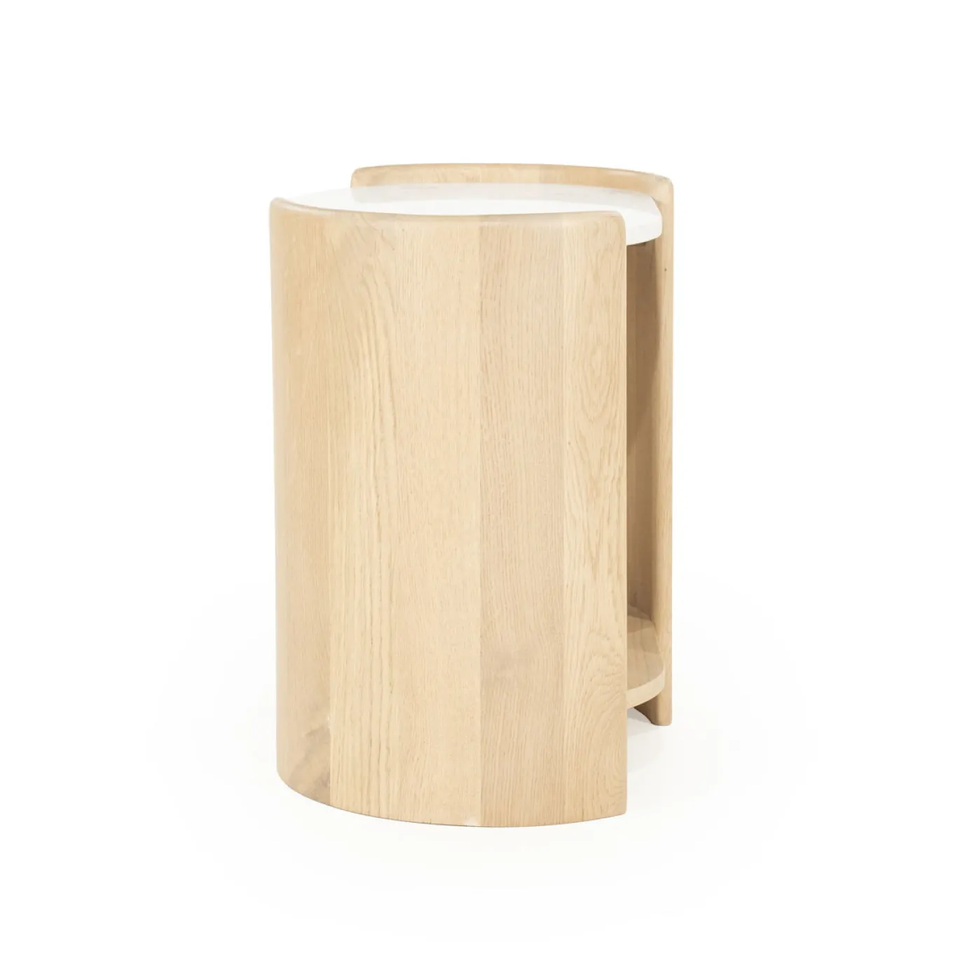 Eleonora Bijzettafel Don Marmer/Naturel
