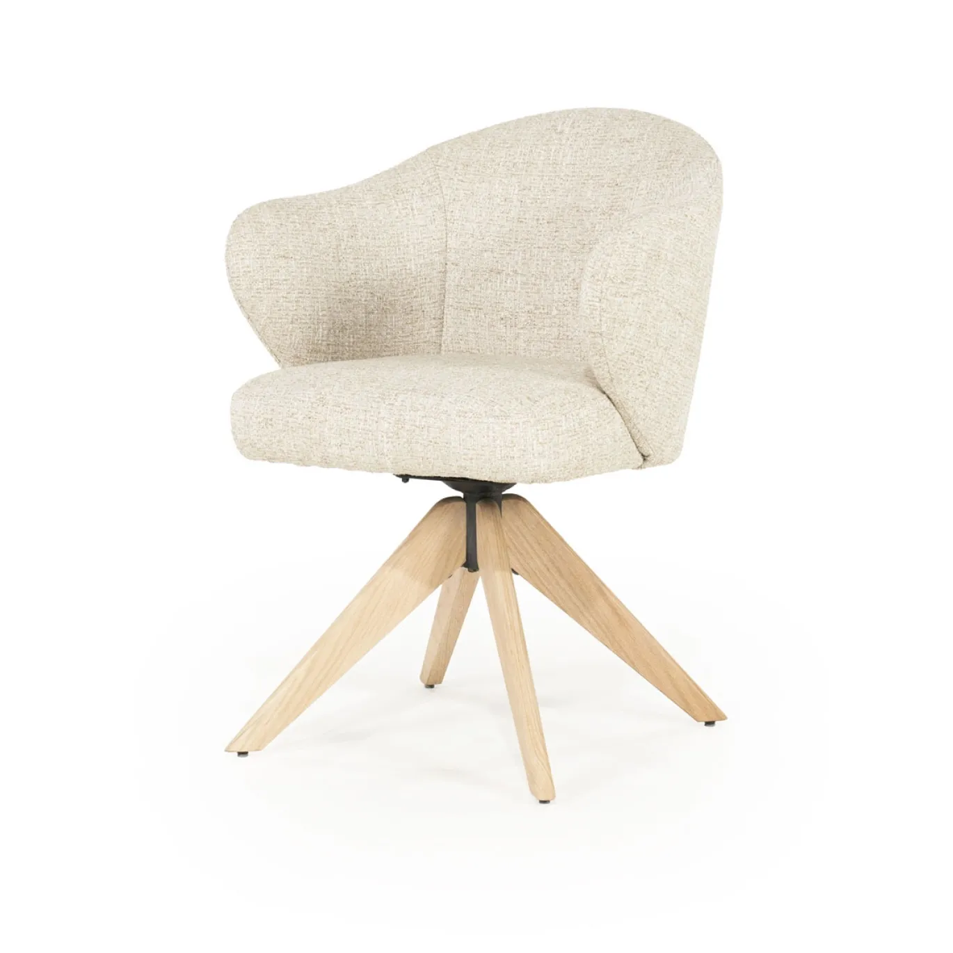 Eleonora Eetkamerstoel Connor Beige/Naturel Donna