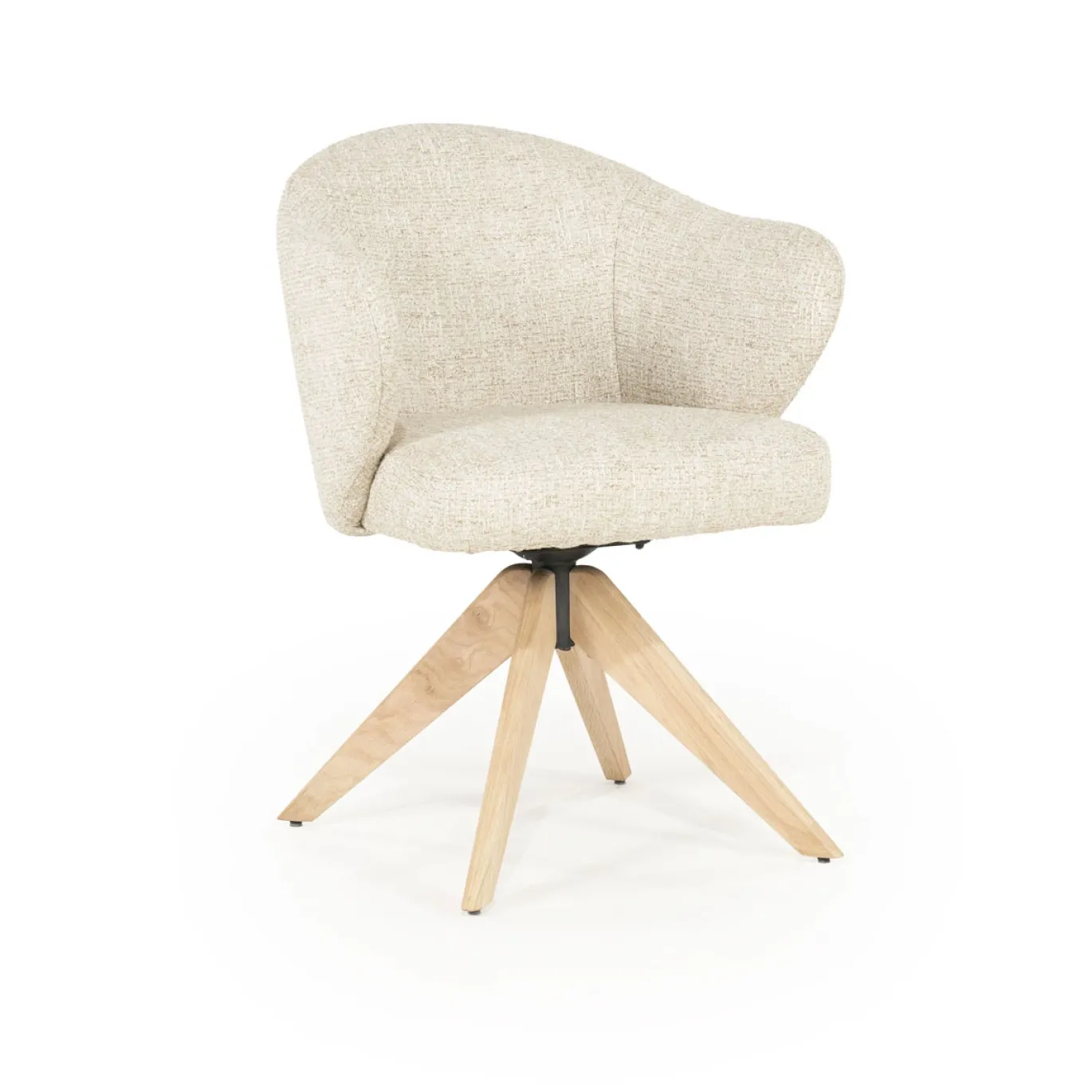 Eleonora Eetkamerstoel Connor Beige/Naturel Donna