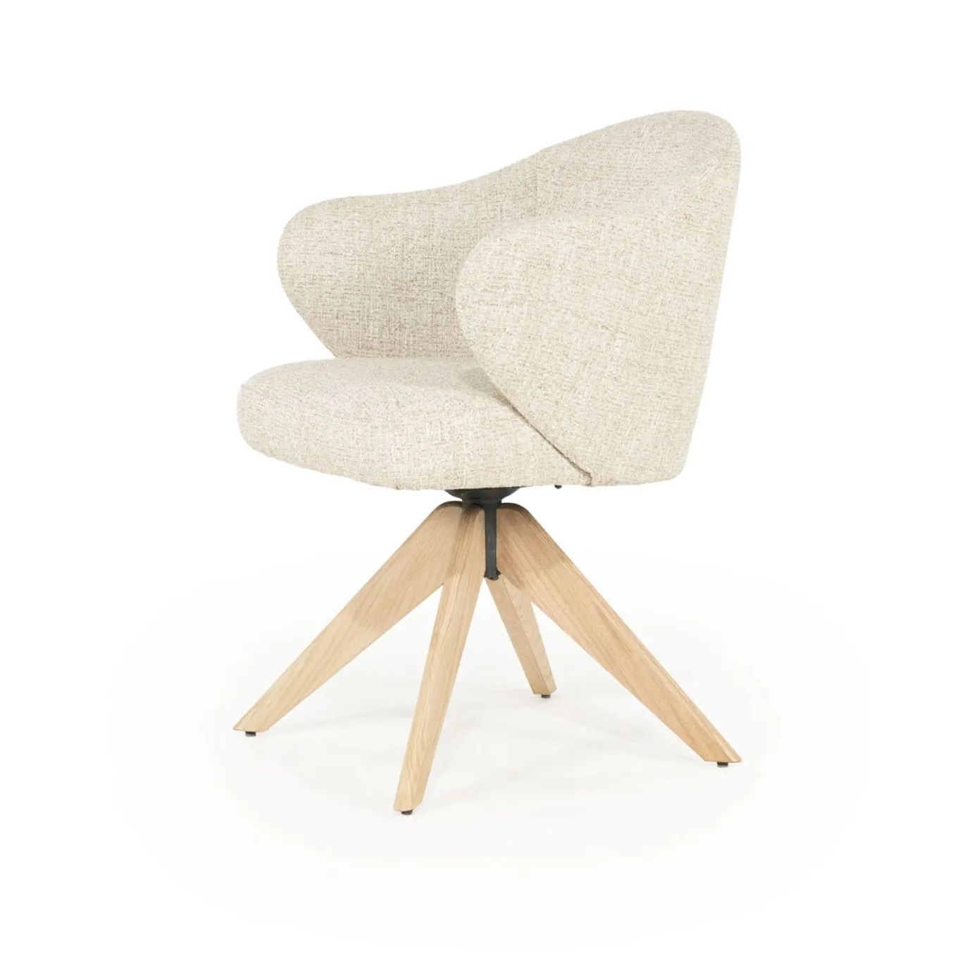 Eleonora Eetkamerstoel Connor Beige/Naturel Donna