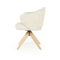 Eleonora Eetkamerstoel Connor Beige/Naturel Donna