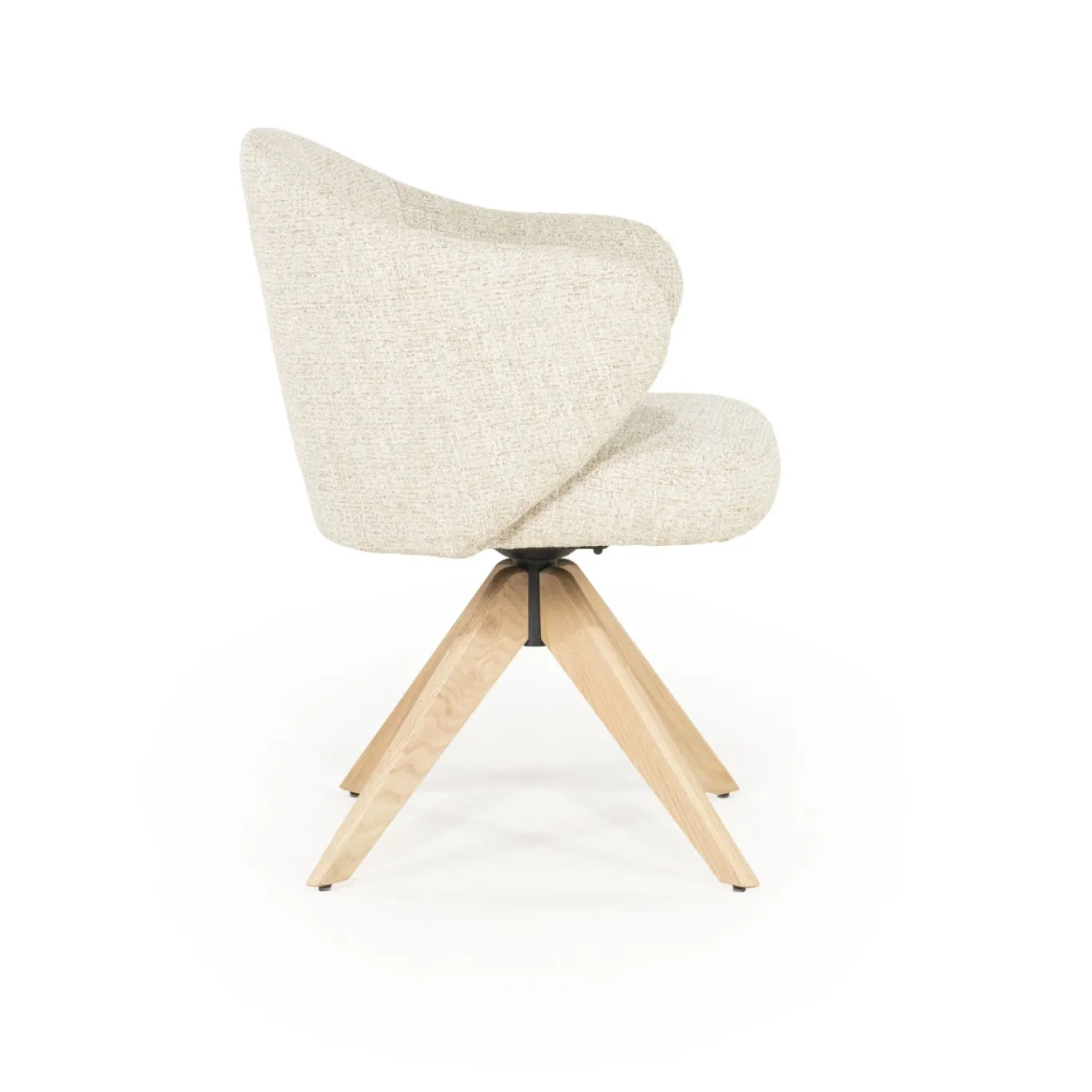 Eleonora Eetkamerstoel Connor Beige/Naturel Donna