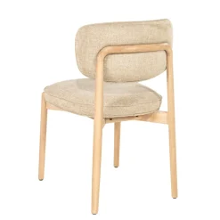 Eleonora Eetkamerstoel Rune Naturel Taupe Serene