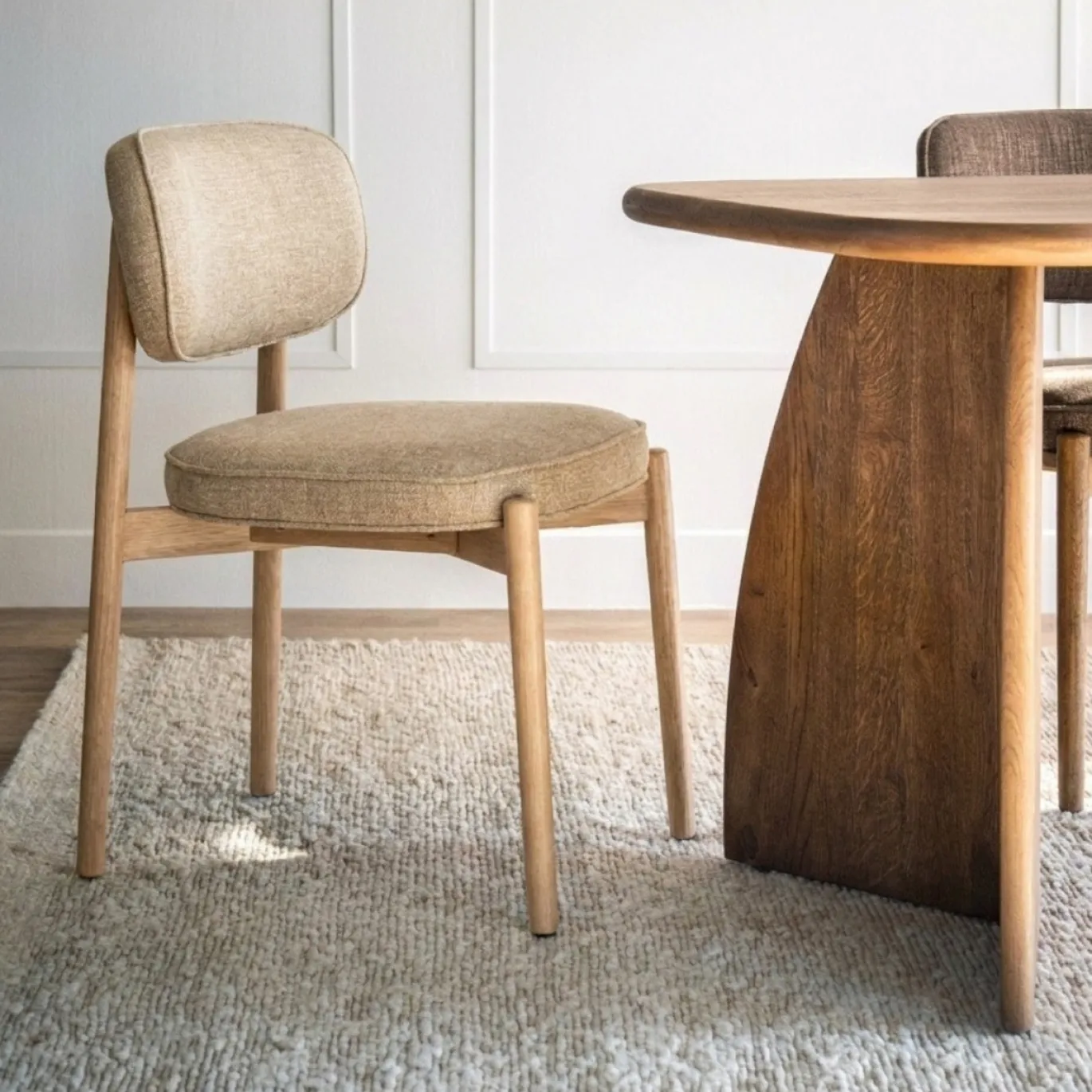 Eleonora Eetkamerstoel Rune Naturel Taupe Serene