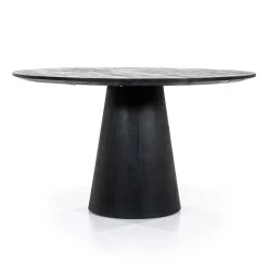 Eleonora Eettafel Aron Zwart 130x130cm