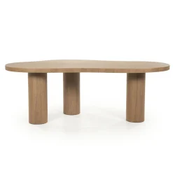 Eleonora Eettafel Bobbie Organisch Lichtbruin 215cm