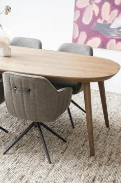 Eleonora Eettafel Elijah 260x100cm Eiken Bruin