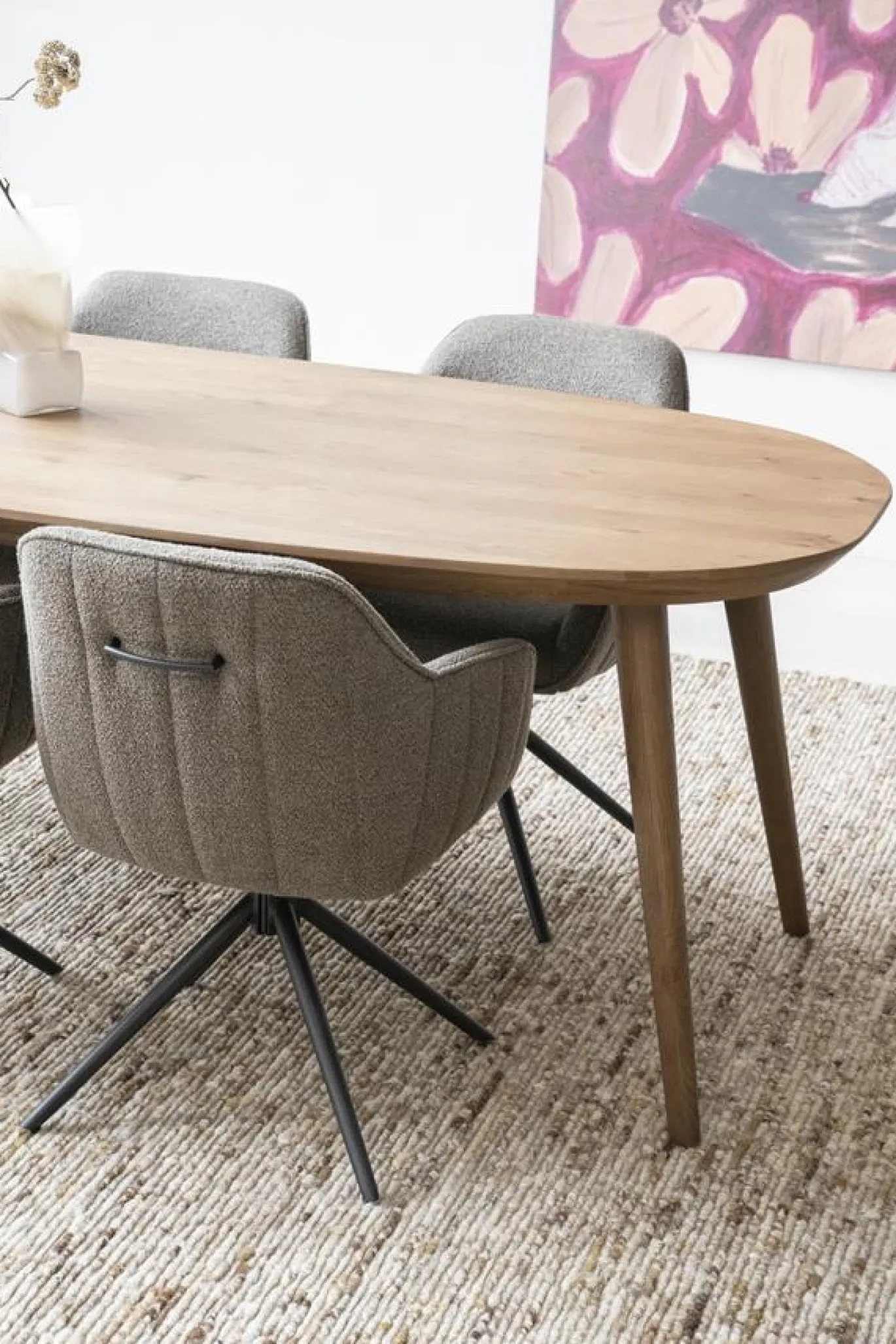 Eleonora Eettafel Elijah 260x100cm Eiken Bruin