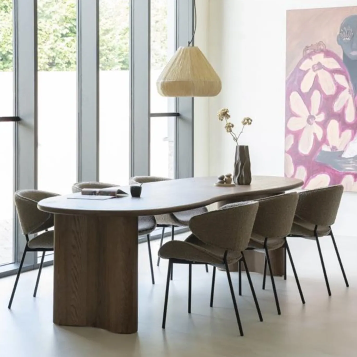 Eleonora Eettafel Josh 250x110cm Bruin