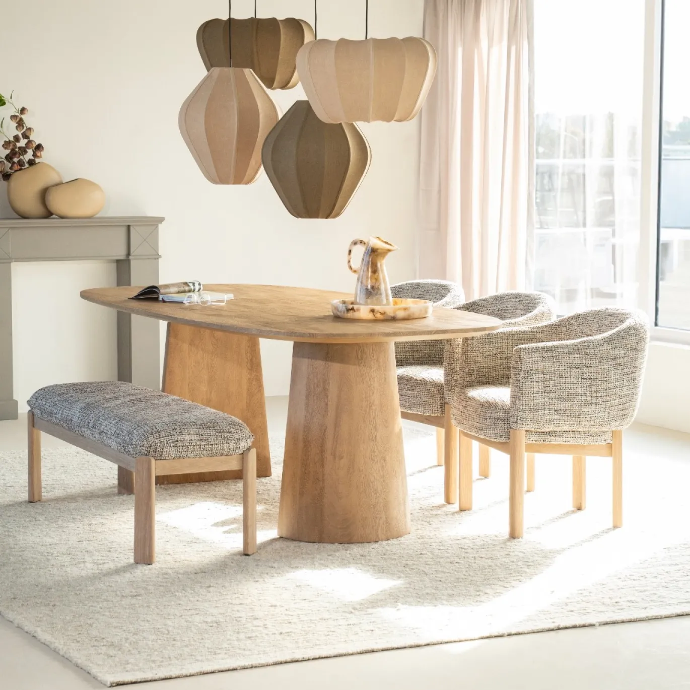 Eleonora Eettafel Lune 240x105cm Naturel