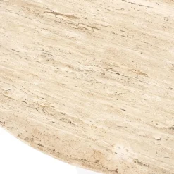 Eleonora Eettafel Sara Mangohout & Travertin Beige Ø130cm