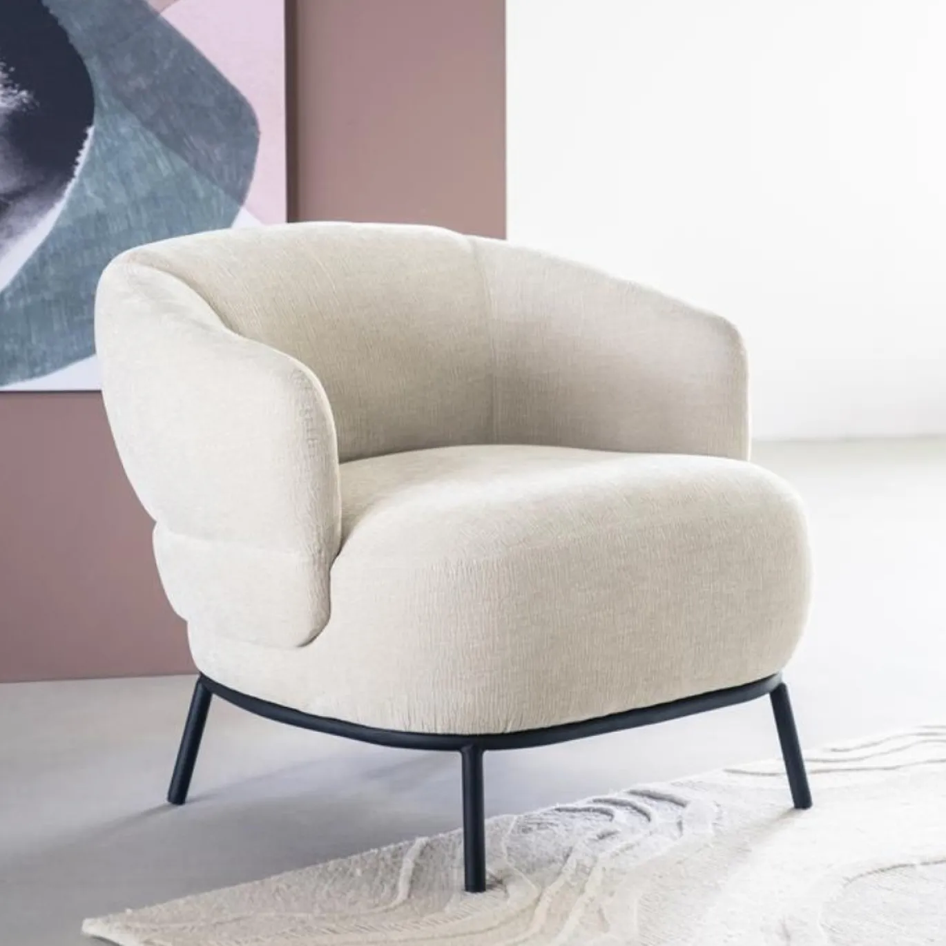 Eleonora Fauteuil David Beige Safari
