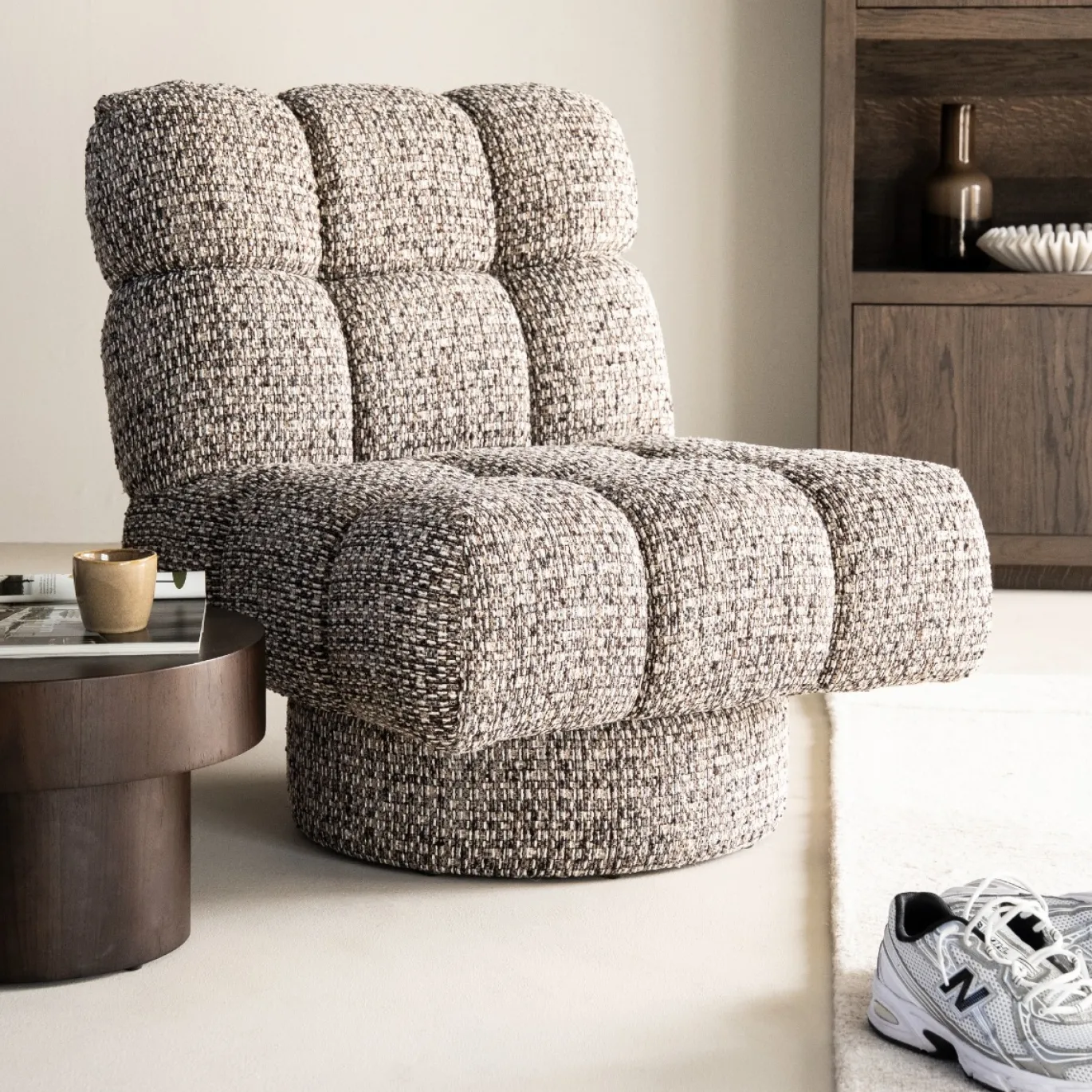 Eleonora Fauteuil Fenna Taupe Vive