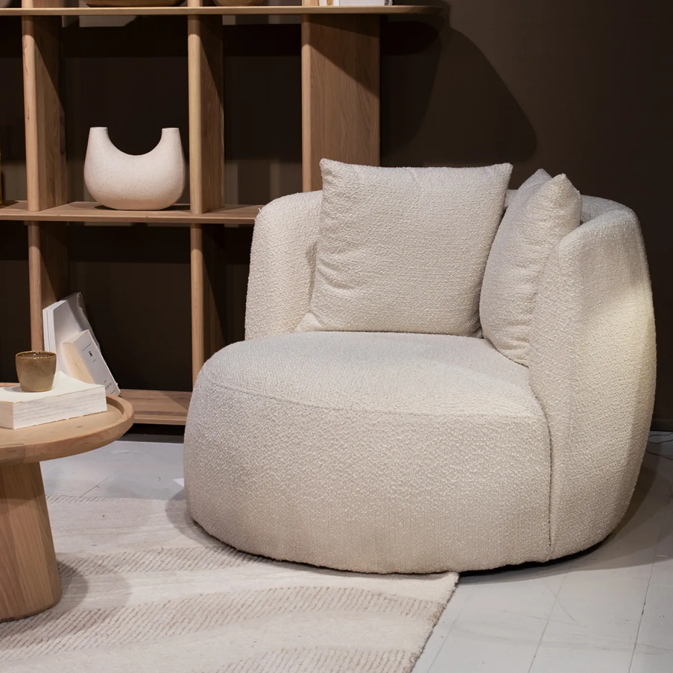 Eleonora Fauteuil Louis Met Kussen Beige Spark