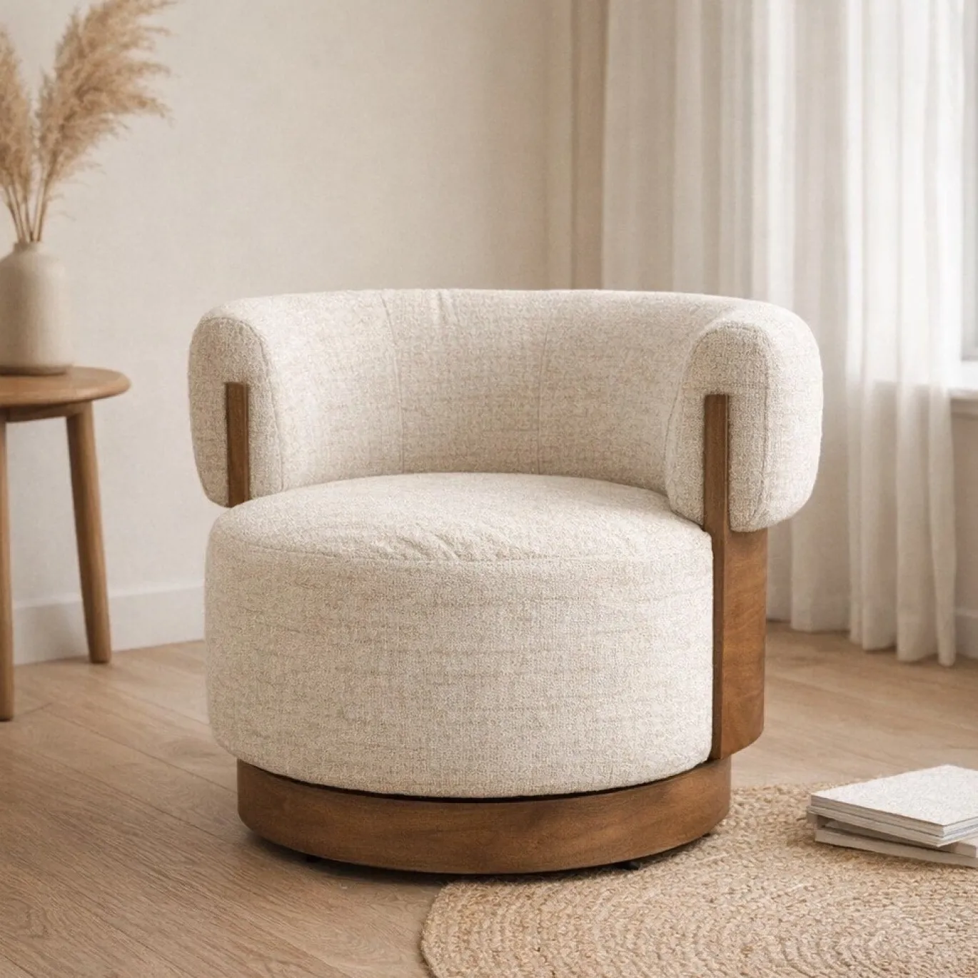 Eleonora Fauteuil Nila Bruin Beige Vanu