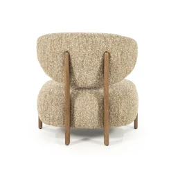 Eleonora Fauteuil Reza Bruin Taupe Bay