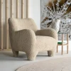 Eleonora Fauteuil Shaun Taupe Sheep