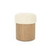 Eleonora Poef George Beige Flou