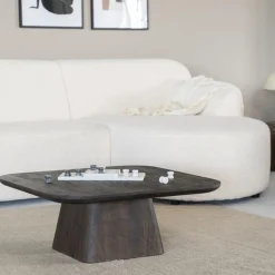 Eleonora Salontafel Aron Vierkant 80x80 Bruin