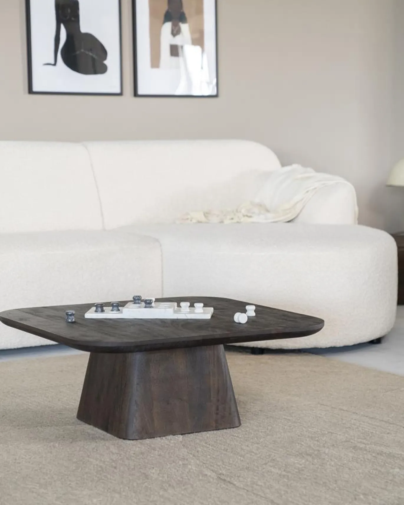 Eleonora Salontafel Aron Vierkant 80x80 Bruin